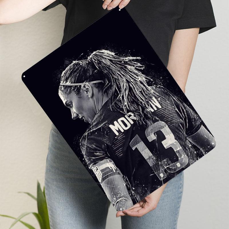 

Alex Morgan Metal Signs Sport Poster Custom Sign Custom Tinplate Sign for Wall Art Decoration Things for Room Design Bar Decor 20x30cm（7.8x11.8inch）