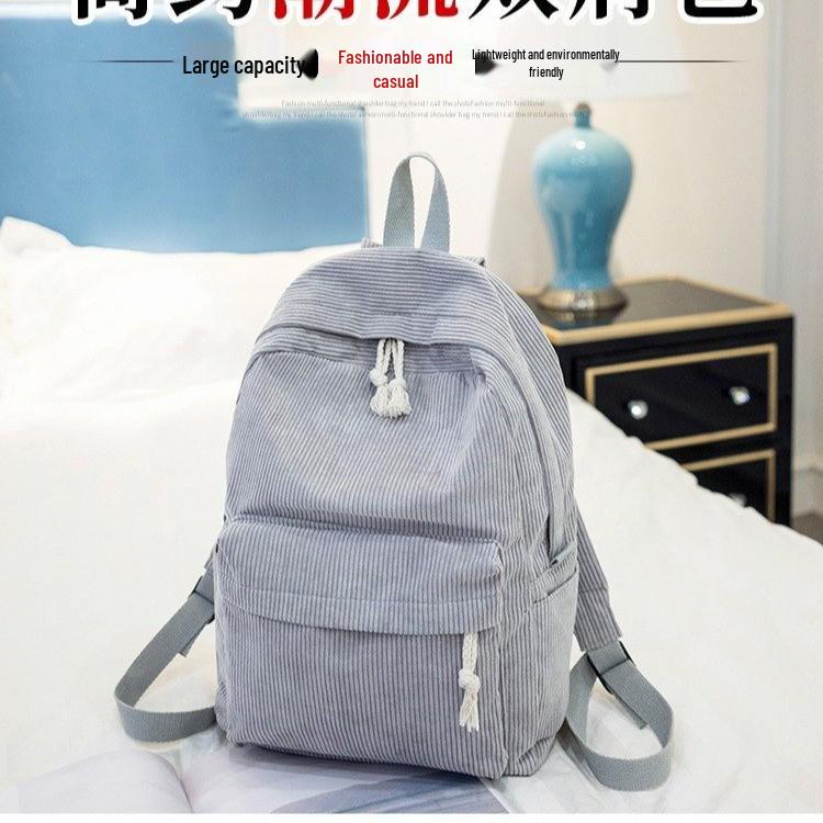 Koreanischer Harajuku-Stil Cordrucksack für Highschool- und College-Frauen