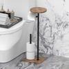 Floor Toilet Paper Holder Bathroom Tissue Rack Multifunctional Tissue Holders Wood Elegant Napkin Racks Bathrooms Accessories