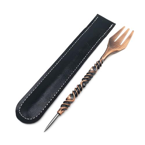 

Вилка для кальяна в ретро-дизайне с пером, дырокол из алюминиевой фольги, два в одном, игла для кальяна, аксессуары для чичи и наргиле