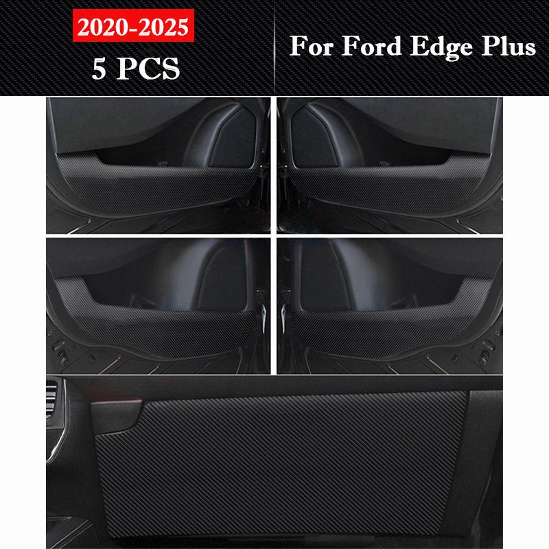 For Ford Edge L / Edge Plus 2015-2026 Car Door Anti Kick Pad Protection Sticker Carbon Fiber Scratch Resistant Film Accessories