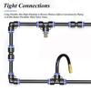 8mm Automatic Plant Watering Nozzle Tee Connector - Universal Spray & Quick Connect System