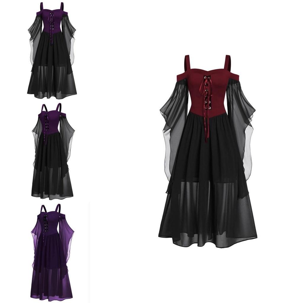 Vestito da Strega Bellissimo per Cosplay, Halloween e Feste di Carnevale