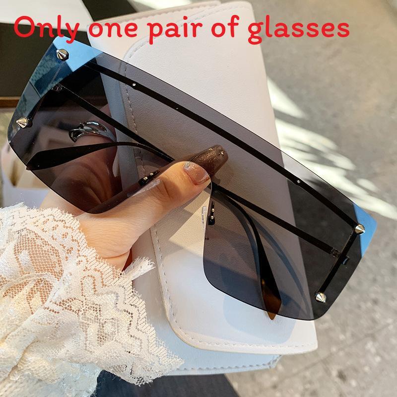 Metal Rim Square Sunglasses For Men Women With Uv400 Protection For Outdoor Fashion And Driving