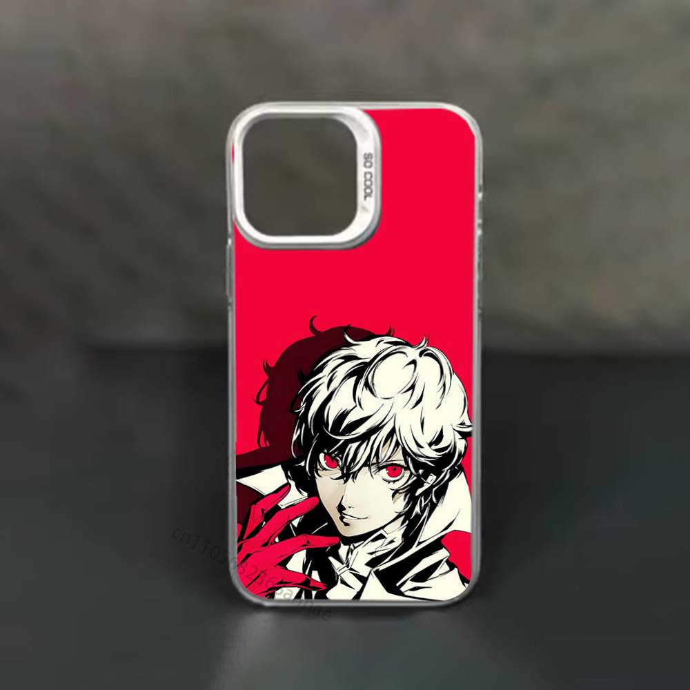 Game P-Persona 5 Phone Case for iPhone 15 16 Pro Max  Air SE 11 13 Pro 14 Plus 12 11Pro 15Pro Max 16e Cover
