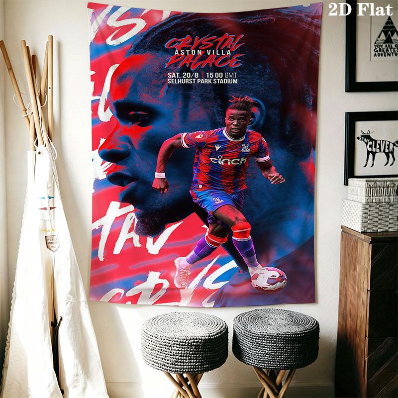 Aston Villa F.C Wall Hanging Printed Fabric Blanket Decorative Tapestries for Bedroom Living Room Home Decor