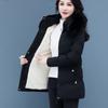 Winter Women's Down Cotton-Padded Jacket Girl Medium Long Coat Cold-Resistant And Warm Winter Clothes