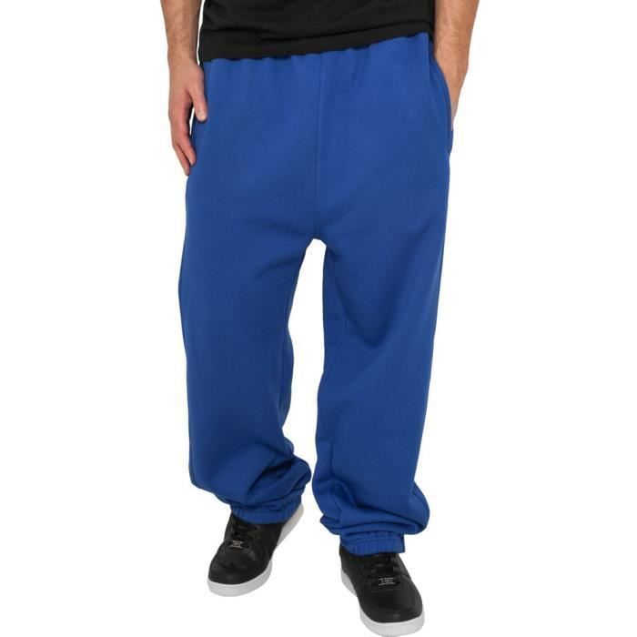 Bas de jogging - Urban Classics - Bleu royal - 3XL - Urban Fit - Poches zippées
