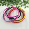 Vivid Color Plain Glossy Plastic Headbands, 10 Pieces, 1 Set