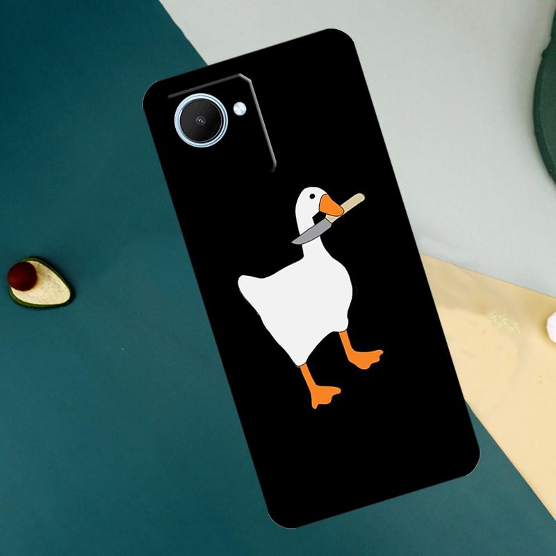 Cute Cartoon Duck For Realme C55 C71 C75 C67 C63 C51 C61 C53 C35 C65 11 12 13 14 15 Pro Plus GT6 GT7 Pro Case