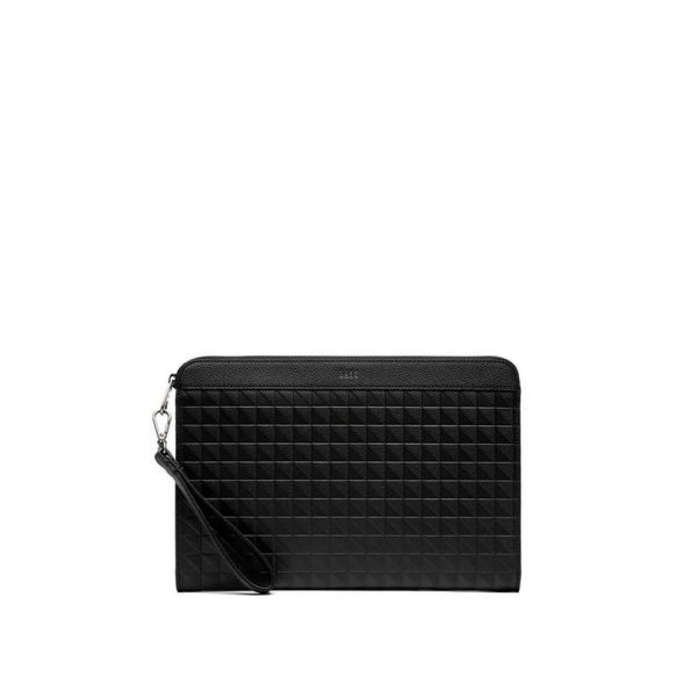 

Daks Black Grid Pattern Clutch Bag Dbba2e269 Single option