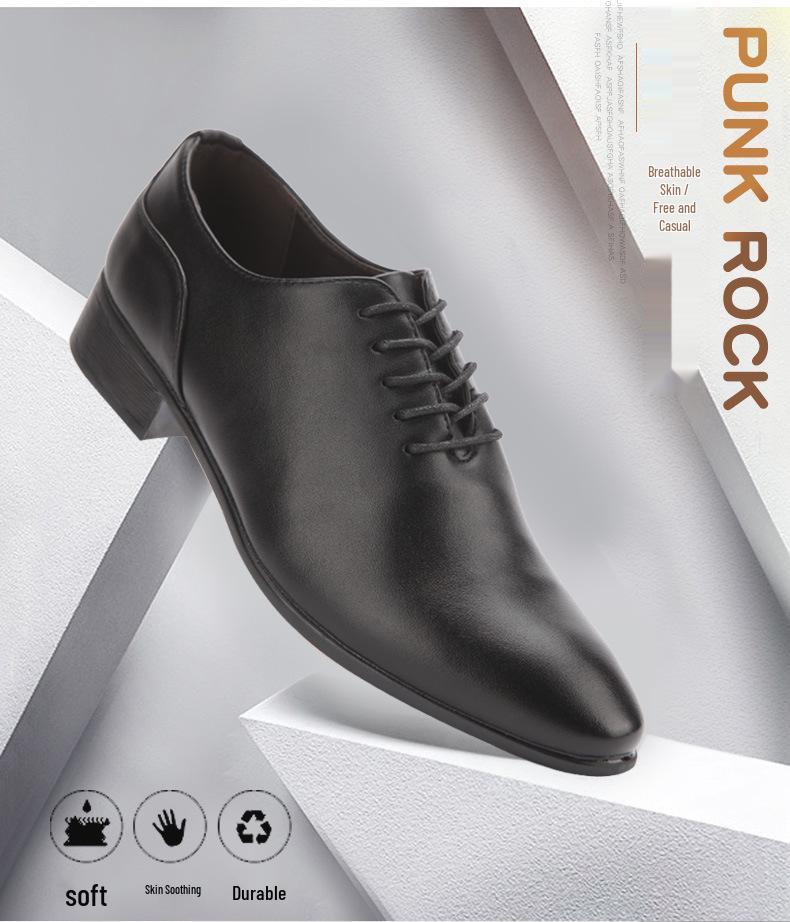 Ademende Britse Herenschoenen met Puntige Neus van Leer - Wit Zakelijk Casual & Bruiloftsstijl