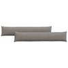 Sofa Cushions 2 Pcs Taupe 200 X 40 Cm Fabric