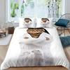 Soldier Duvet Cover Set Teens Boys Japanese-Style Warrior Bedding Set Comforter Cover Set Vintage Style Quilt Cover Full Size