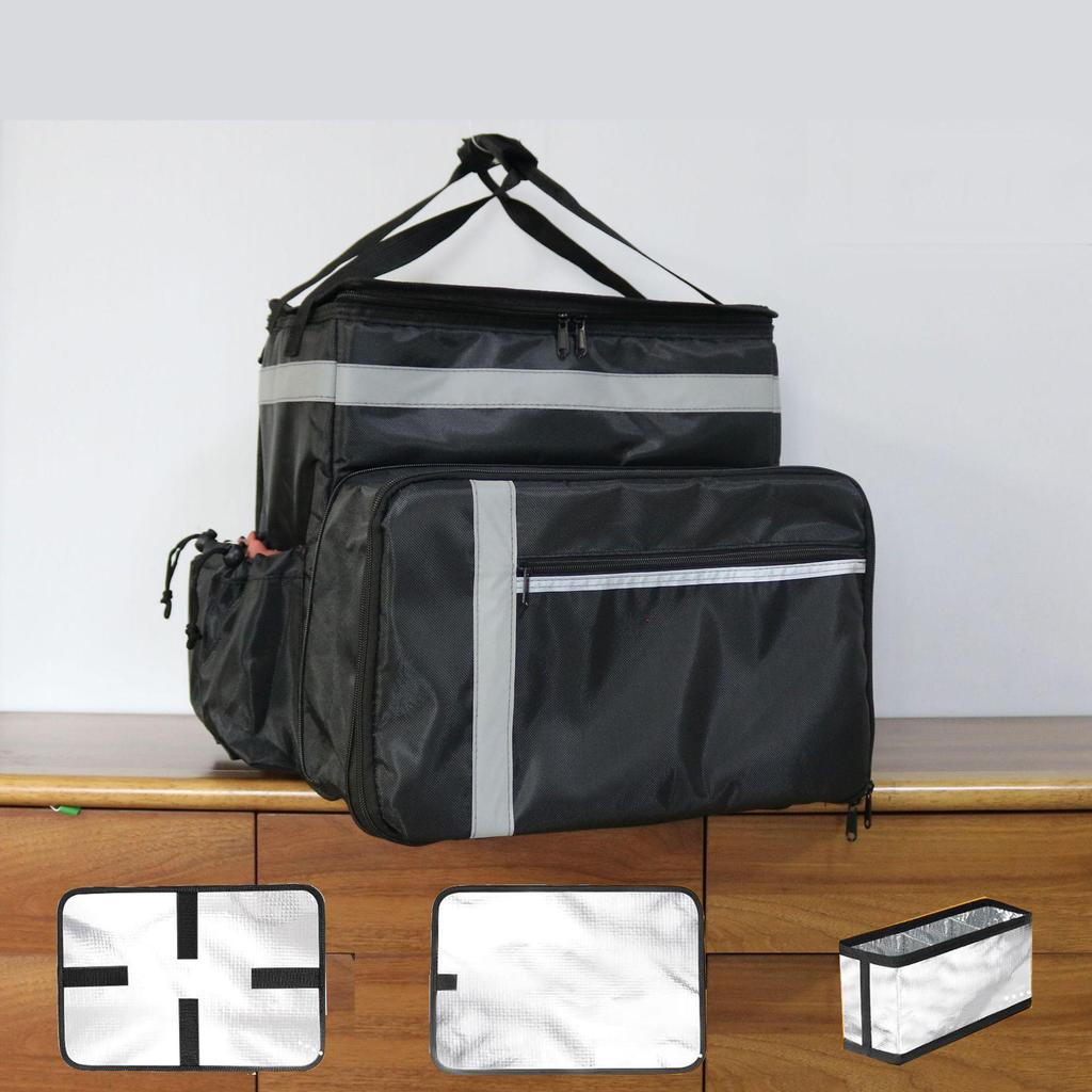 Customizable Expandable Insulated Pizza Backpack – Large, Leakproof & Waterproof for Food Delivery.