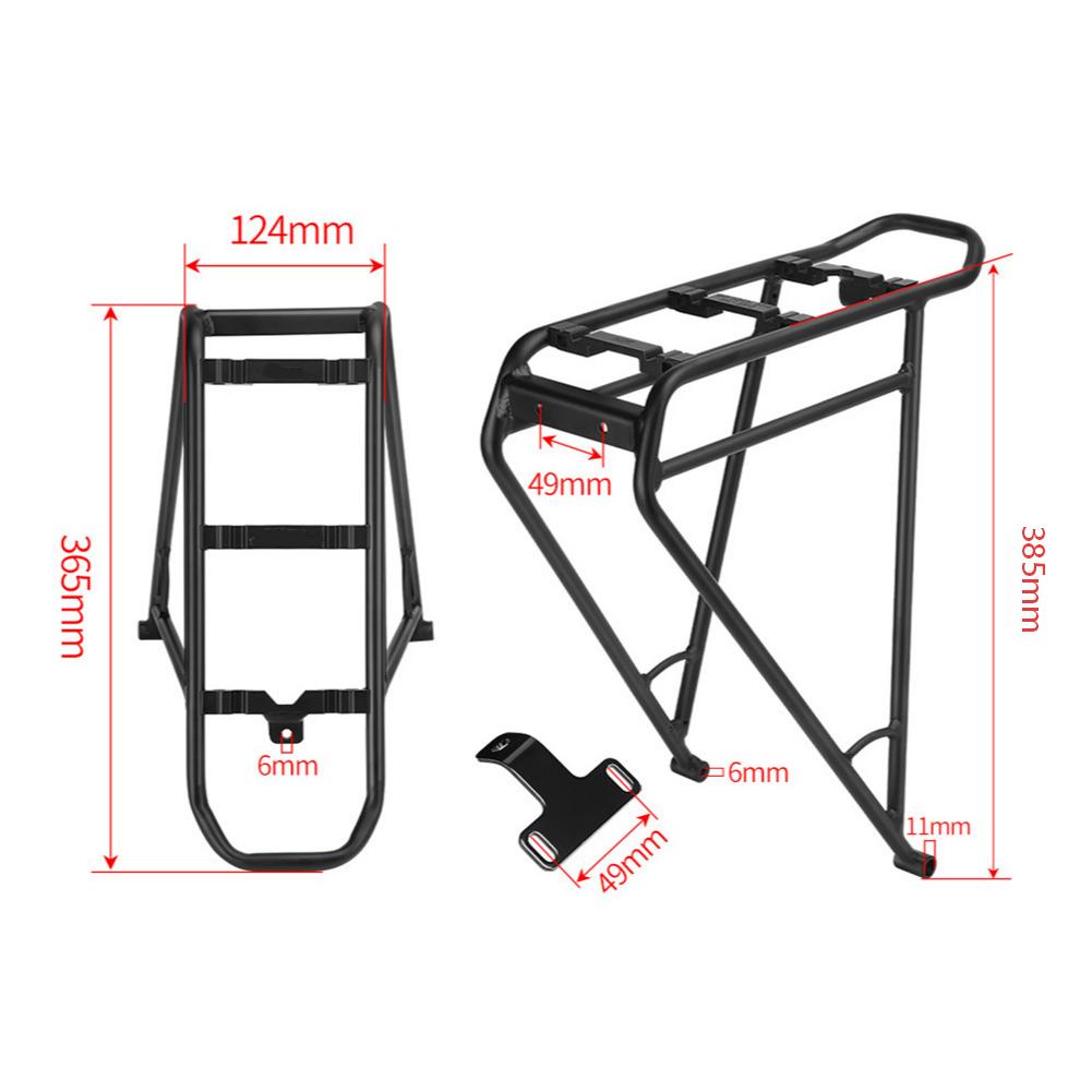 E-Bike Rear Carrier Rack For Giant FastRoad E+ EX Tempt E+ EX Liv Vall E+ EX TalonE+ EX With Taillight Mount Bracket