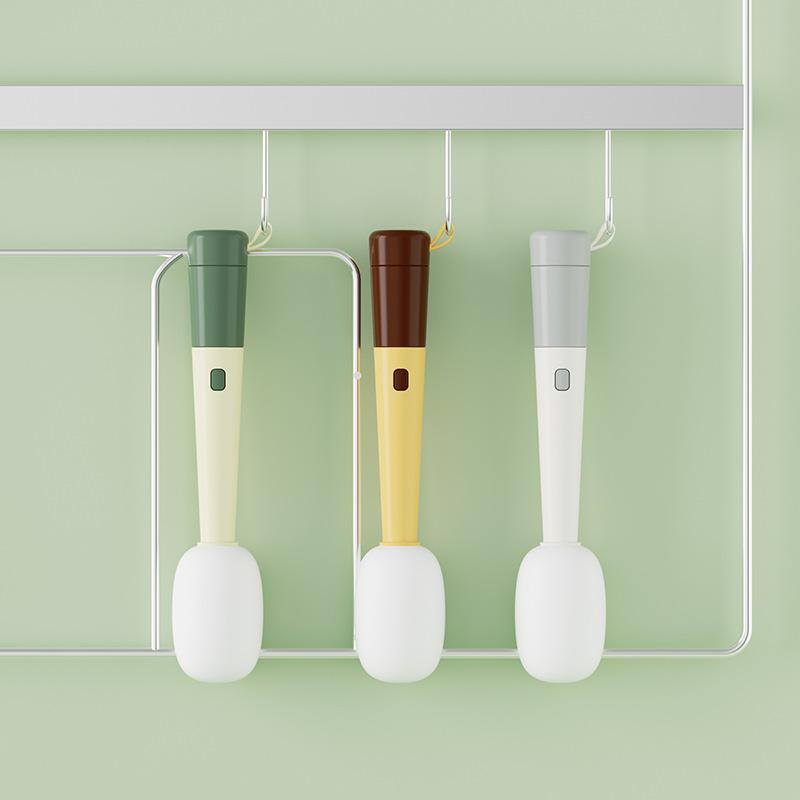 

Multifunctional 3 In 1 Cup Cleaning Brushes Rotatable Cup Mouth Brush Bottle Cap Brush Household Groove Gap Cleaning Brush Vacuu зелёный