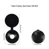 500pcs Hinged Plastic Screw Cap Cover Fold Snap Protective Cap Button Nuts Bolts Fixing Caps For Furniture Decorative Hardware