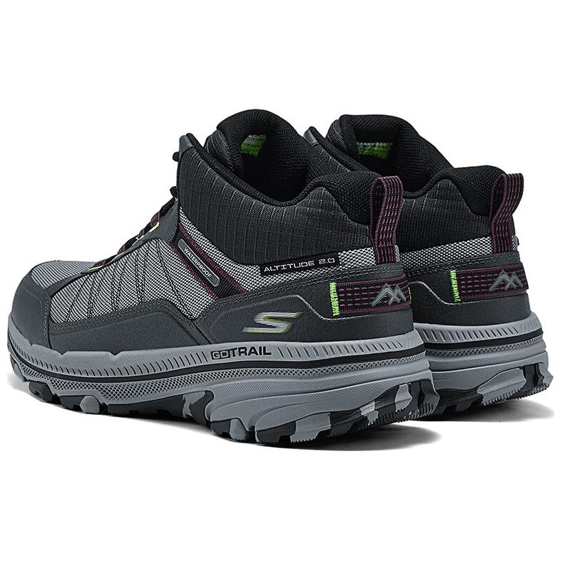 Skechers Go Run Trail Comfortable Mid-Top Lifestyle Casual Shoes Men sneaker Gray Black 220759C-GRY