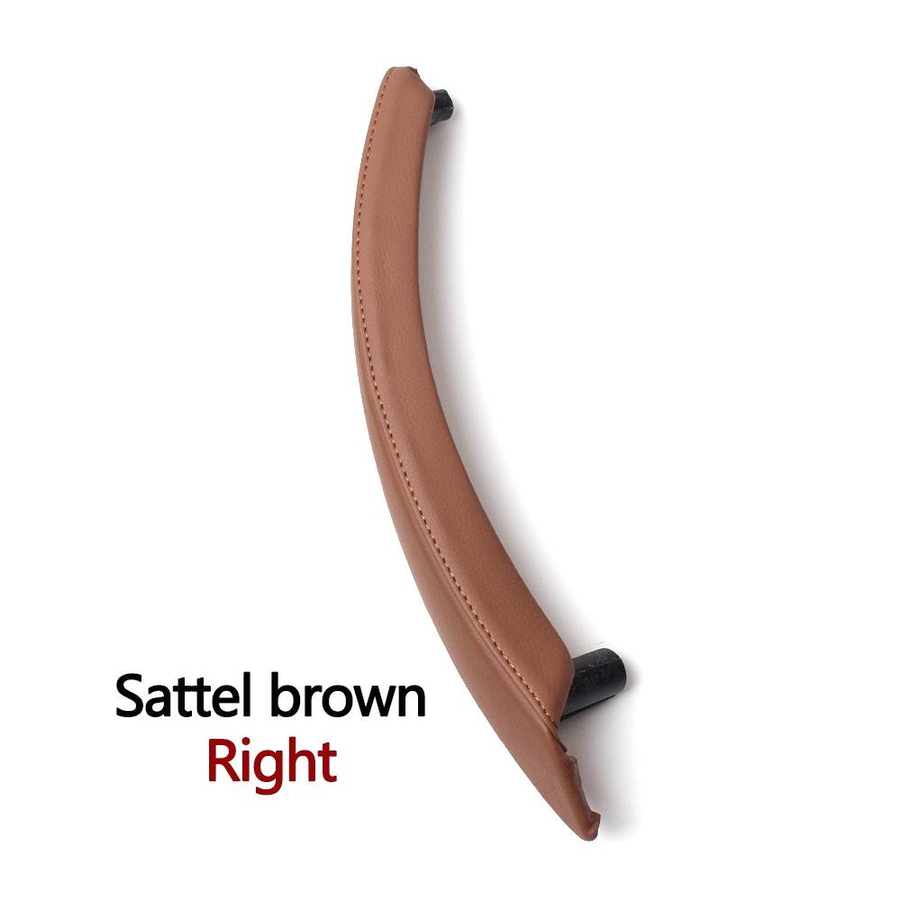 Left Right Interior Passenger Door Pull Handle Leather Outer Cover For BMW X5 X6 E70 E71 E72 2007-2014