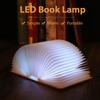 LED LIGHT Creativity Wood Grain 3d Book Lamp Luminous Gift Idea Ideal For Her 360 Degree Foldable Screen Sleep Night Lights