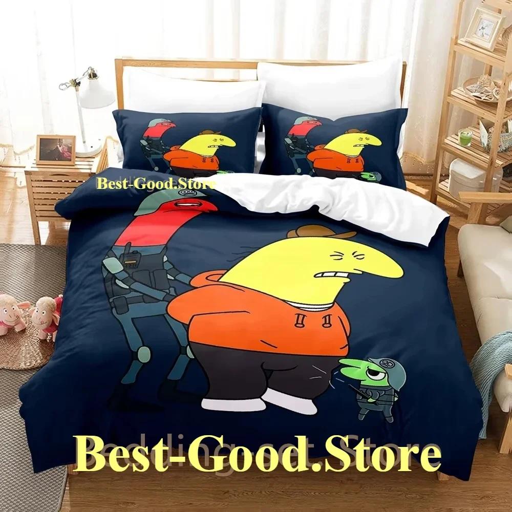 Smiling Friends Bedding Set Single Twin Printed Bed Set With Pillowcase Bed Duvet Cover Single Double Queen Super King Size