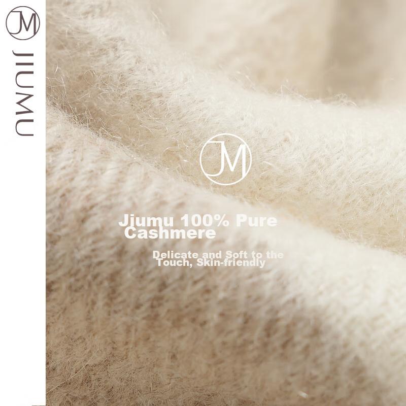 JIUMU (JIUMU) 100% Cashmere Scarf for Women, Autumn And Winter Shawl, Warm Neck Wrap, Christmas Birthday Gift Box Set