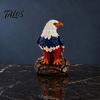 Desk Lamp With Flag Design USB Powered Red White Blue Eagle Lamp, 250th Anniversary Desktop LED Resin Light, Decorative Independence Day for