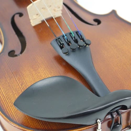 Xiraivke Beginner's Violin Set, Full-Size, Student Set for Beginners, Includes Fingerplate with Inlays (1/2)