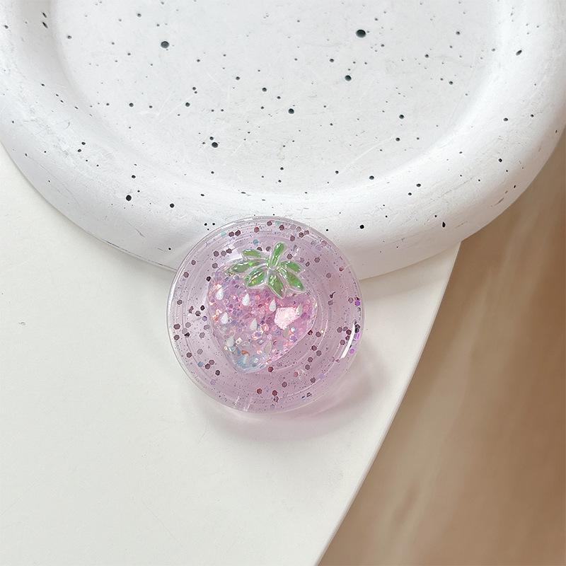 Pearl Magnetic Phone Holder with Airbag, Glitter Sequin Design, Fresh Style Women s Ring - Party Gift