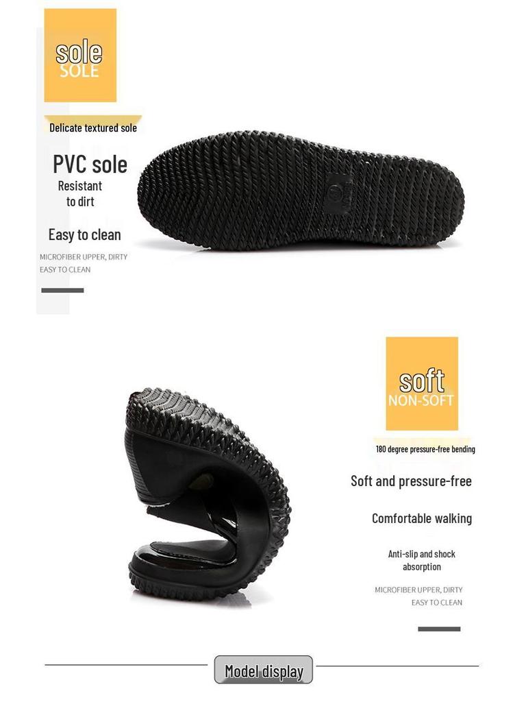 Men's Waterproof Non-Slip Short Rain Boots for Fishing and Kitchen Use