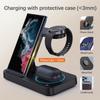 Fast 15w Portable 3 in 1 Wireless Charger Foldable 3 In1 Folding Stand PD Charging Station Dock for iPhone IWatch Earphone Watch