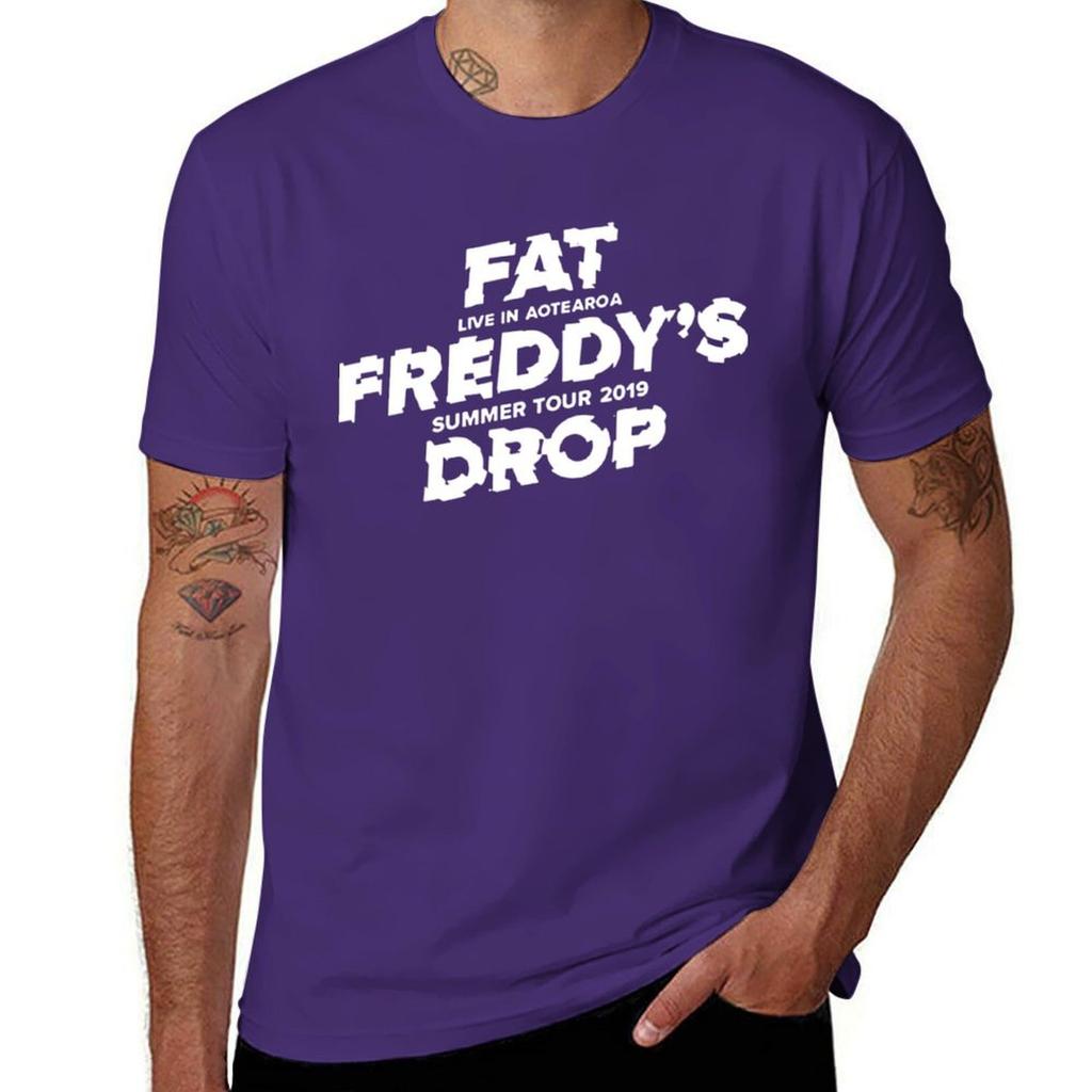 Fat Freddy&x27;s Drop Aotearoa Summer Tour 2019 Essential . T-Shirt Boys Animal Print Quick-drying Plain White T Shirts Men