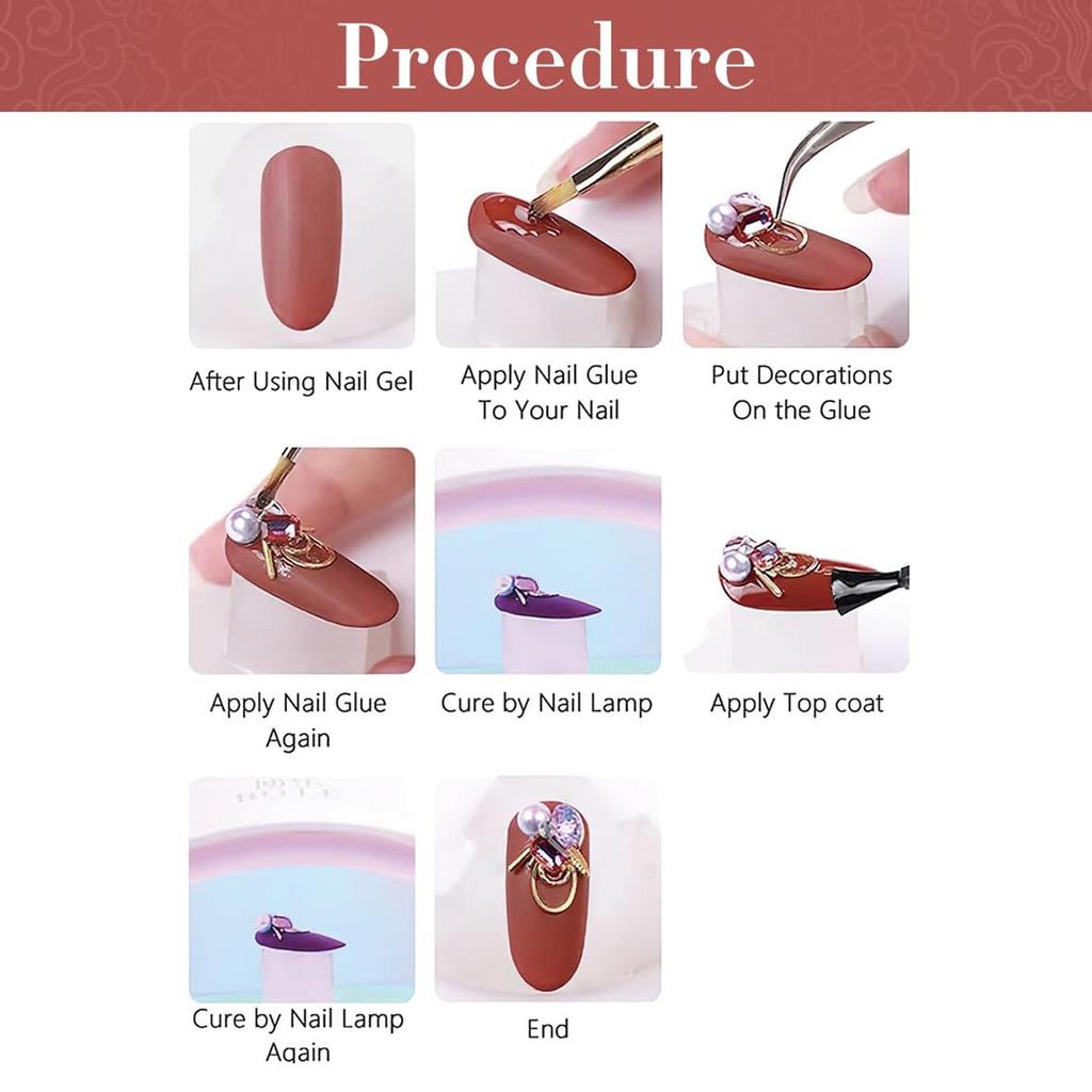 1 Set Sea Theme 3D Nail Decorations Set Strass Ongle Themed Nail Decorations DIY Manicure Salon Tools Decorations