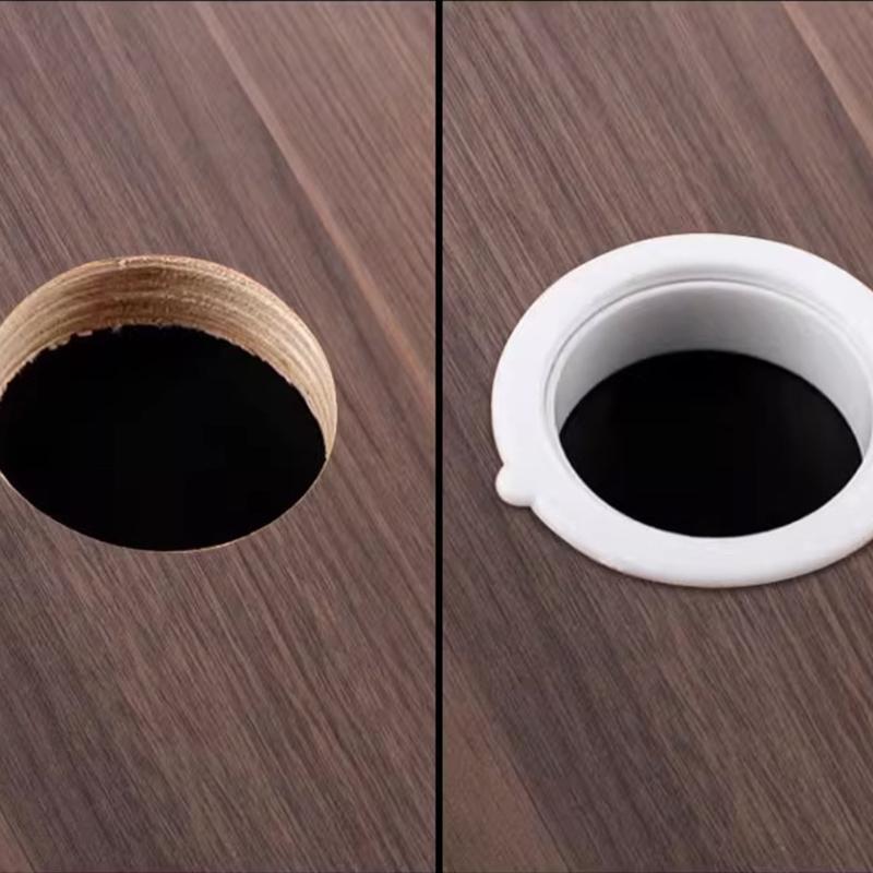 100 Peças Placas de Cobertura para Furos de Cabo Produzidas de Substância Resistente para Ocultar Aberturas Desagradáveis na Parede Design de Encaixe Fácil Várias Preferências de Cor