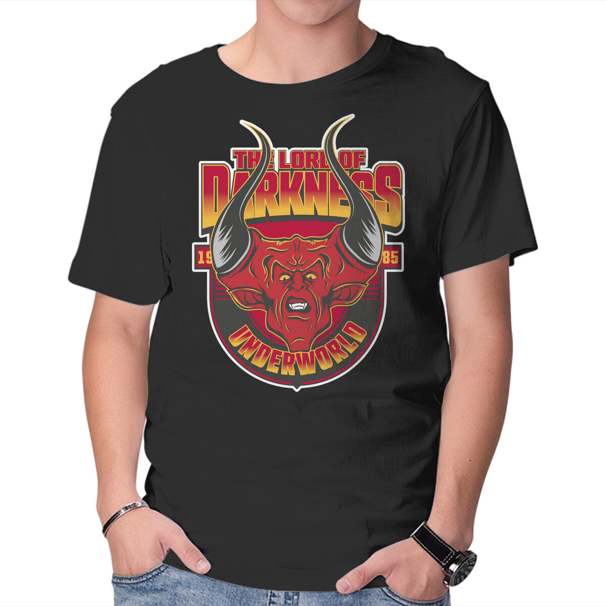Unisex Crew Neck T-Shirt Lord Of Darkness 85 Graphic Short Sleeve Casual Tee XL