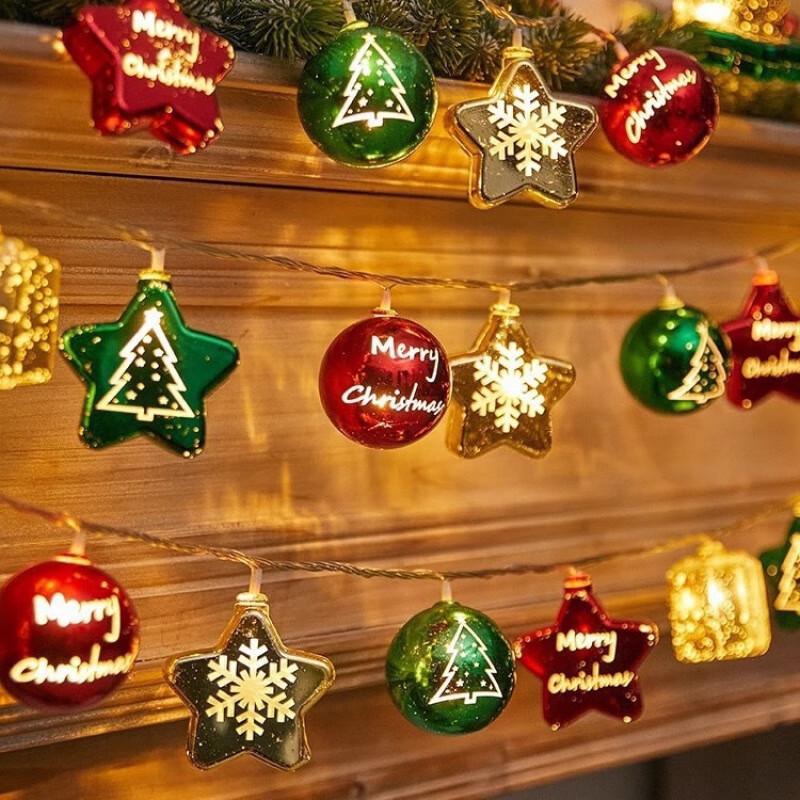 Festive Gold LED Christmas String Lights