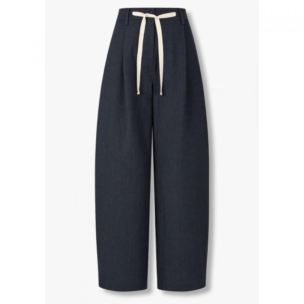 Studio Tomboy Women S Tuck Detail Banding SlackS 9106231551 charcoal/OS