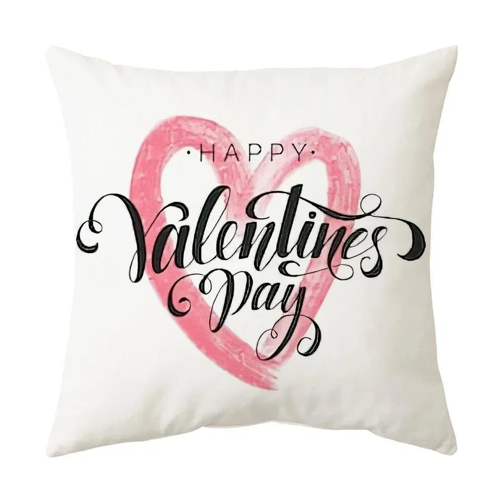 Office Sofa Car Cushion Cover English Confession Love Pattern Luxury Home Decoration Pillow Cover