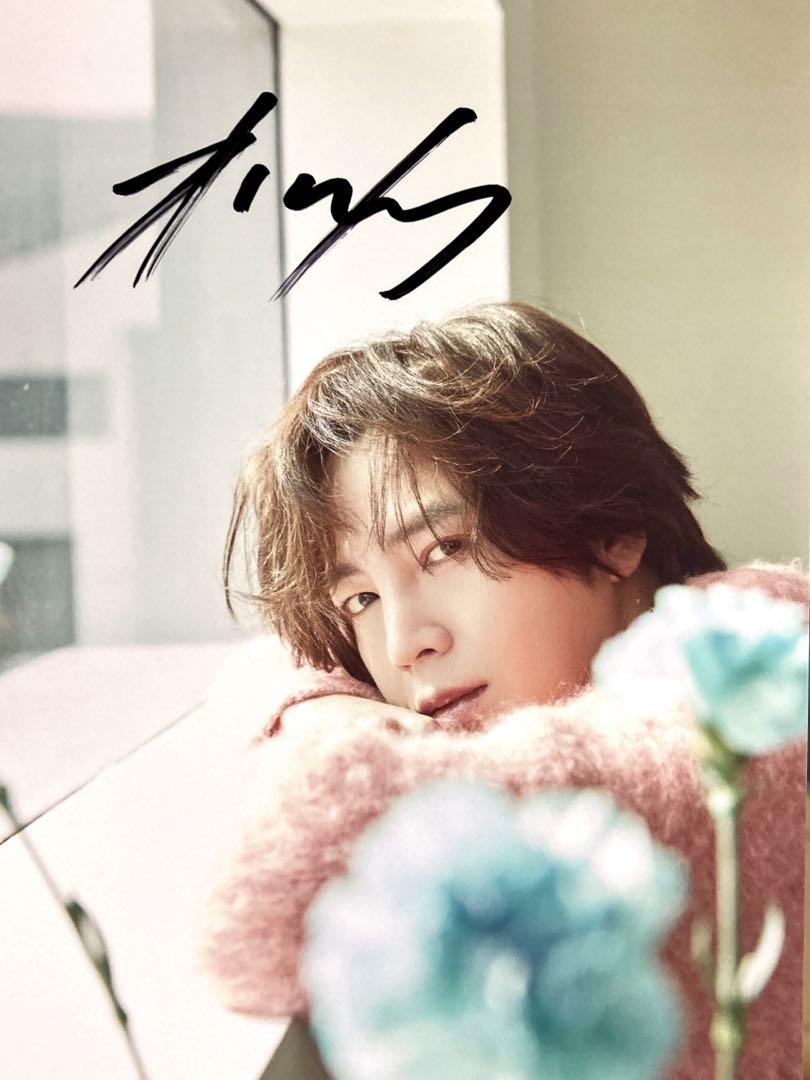 

[USED] On sale...Jang Keunsuk autographed 2L size photo...Jang Keunsuk