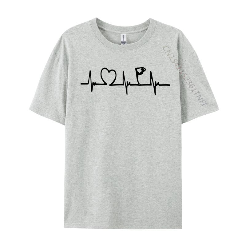 Yoga In Heartbeat Tshirt 2024 Newest Men Tshirt Cotton Tops T Shirt Printed On Oversized Loose TShirt