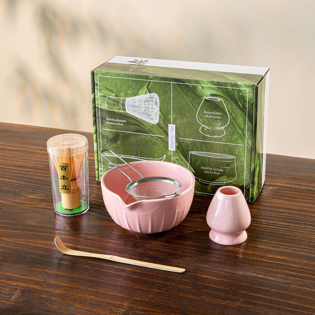 1/2/4/5/7/8Japanese Matcha Set with Ceramic Bowl Bamboo Matcha Whisk and Tea Scoop for DIY Tea-making Tools Accessories