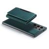 Phone Case Magnetic Detachable Wallet Card Holder Stand Cover Fit for Samsung Galaxy S23 Green S23 Ultra