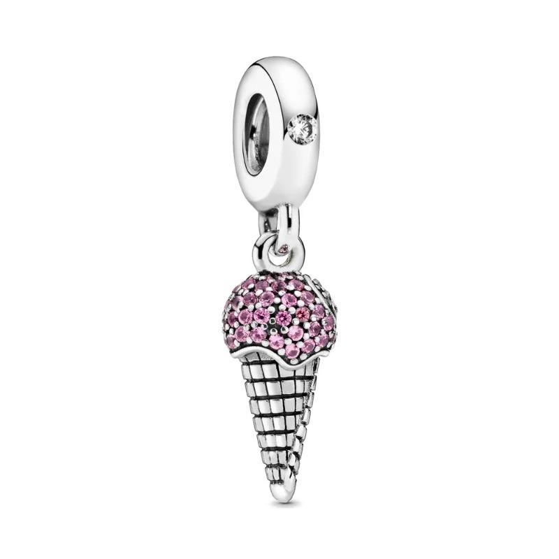 New Fashion 925 Silver Piano Badminton Headphones Guitar Pendant Charms for Bracelet Women Jewelry Gift