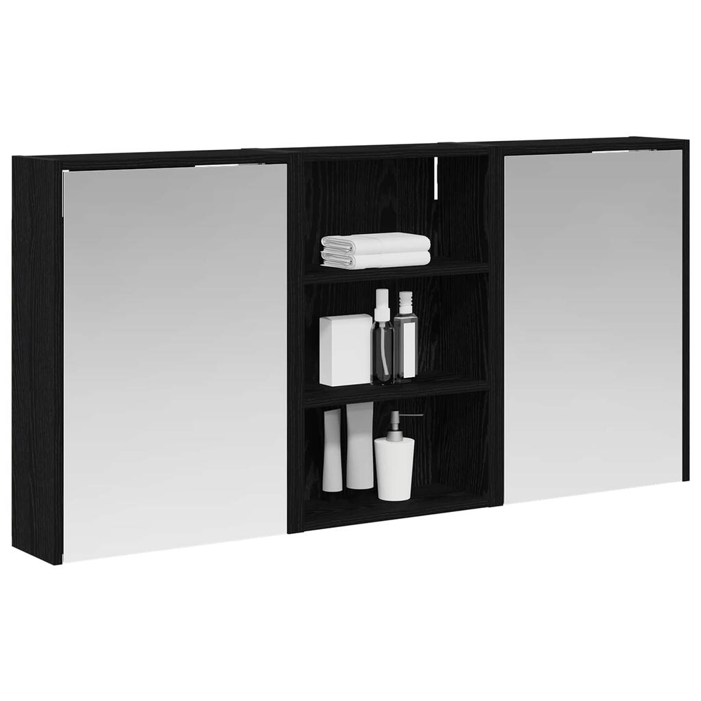 Bathroom Cabinet Set 3 Pcs 126 X 16 X 62.5 Cm Particleboard