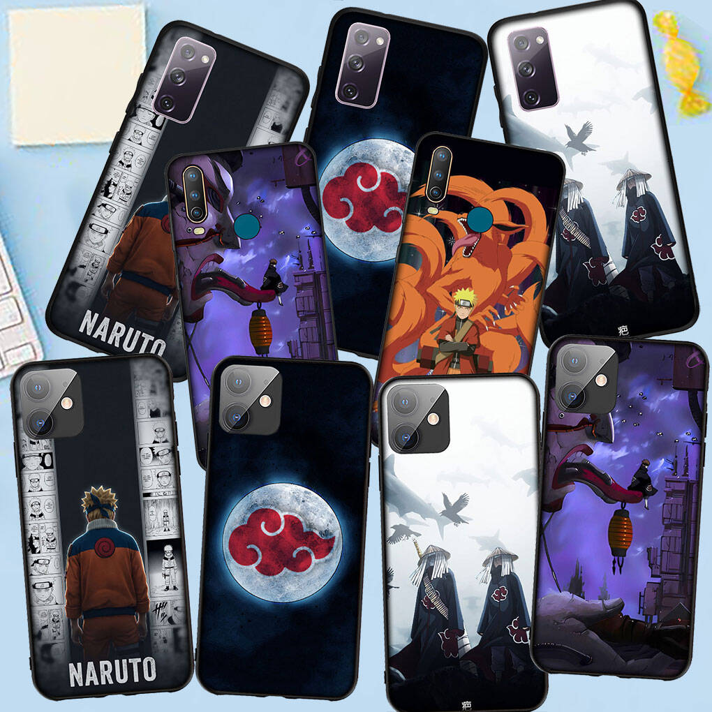 Phone Case for iPhone 17 15 16 Plus Redmi Note 14 12 11 13 Pro Max Huawei P30 P20 Lite Y9 OPPO A60 A40 A80 A38 A54 A17 Akatsuki Narutos Anime Cover