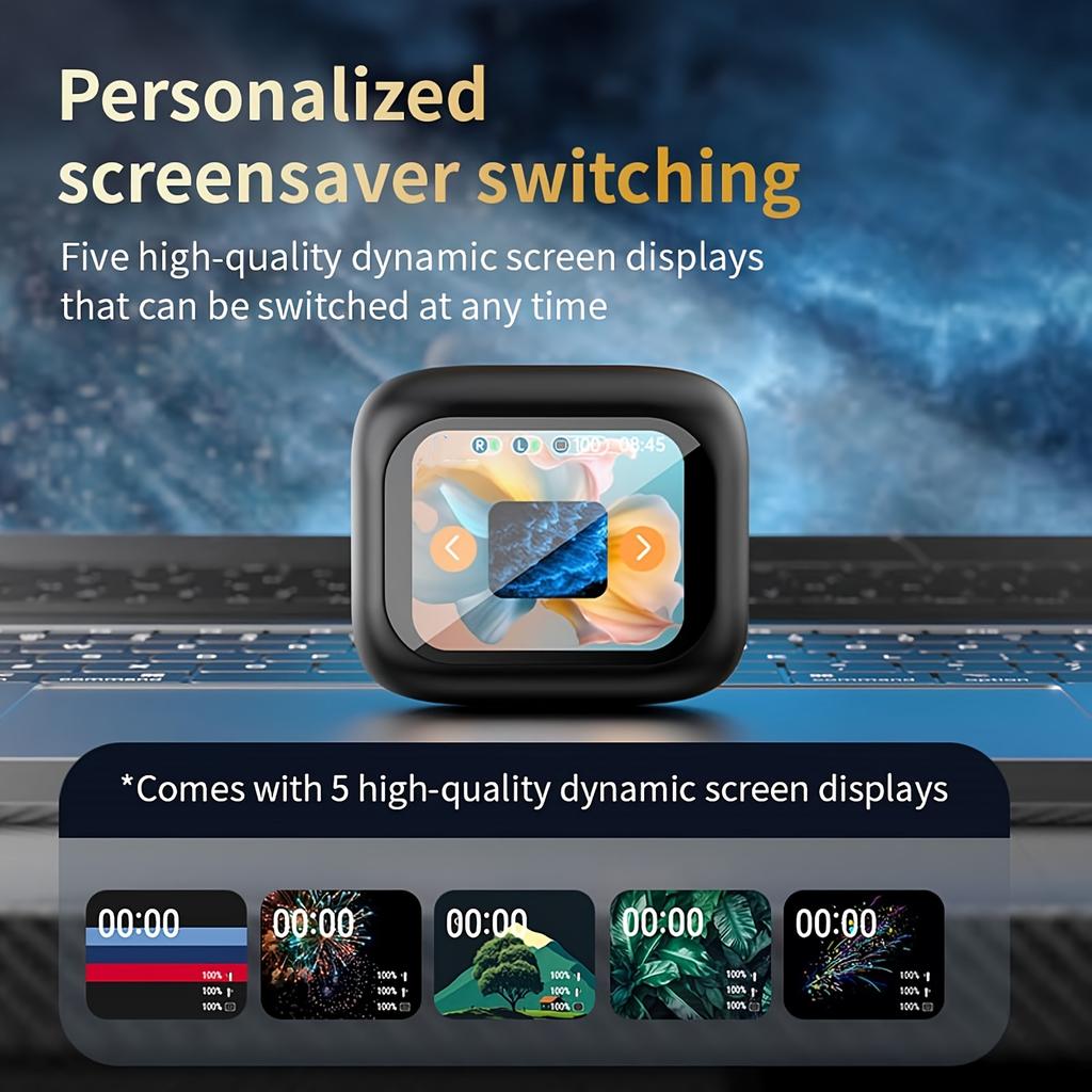 Ohrhörer mit aktiver Geräuschunterdrückung (ANC) und intelligentem Touchscreen, TWS True Wireless Ear Buds-Ohrhörer