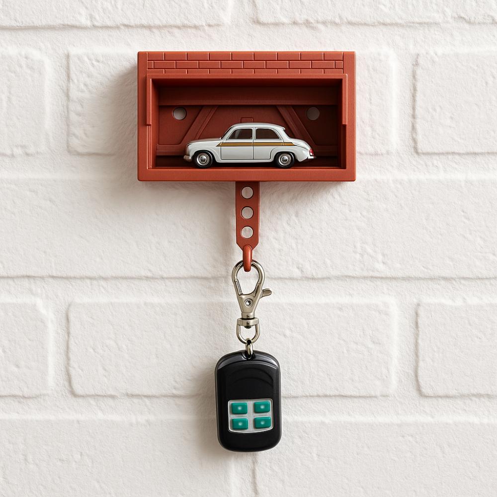 with Opening Door Car Garage Key Holder Creative Car Key Hook Rack Decorative Bracket Entryway