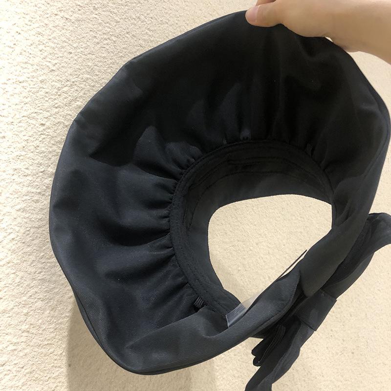 Vinyl sun hat women's summer sun protection empty top hat face cover travel cool hat foldable UV protection sun hat tide