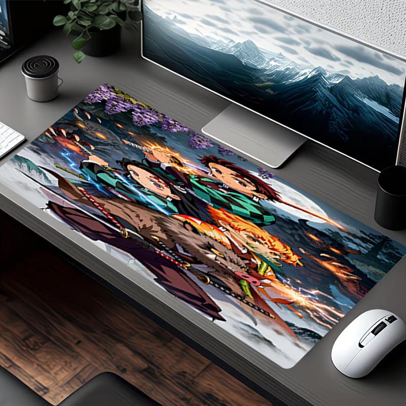 Demon Slayer Print Mouse Pad, for Keyboard Pad Laptop PC Mat for Office Home Use, Desk Decor, Perfect Birthday Gift for Gamers